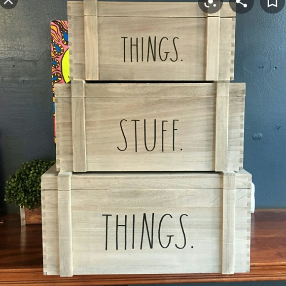 SOLD-Rae Dunn Storage Trunk/Box - Picture 4 of 4